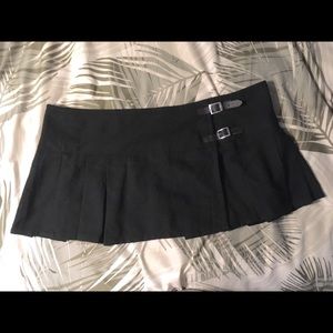 Black Mini Kilt Skirt 13”